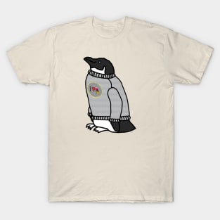 Penguin Wearing a Sweater at Christmas T-Shirt